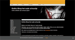 Desktop Screenshot of gothicshop.be